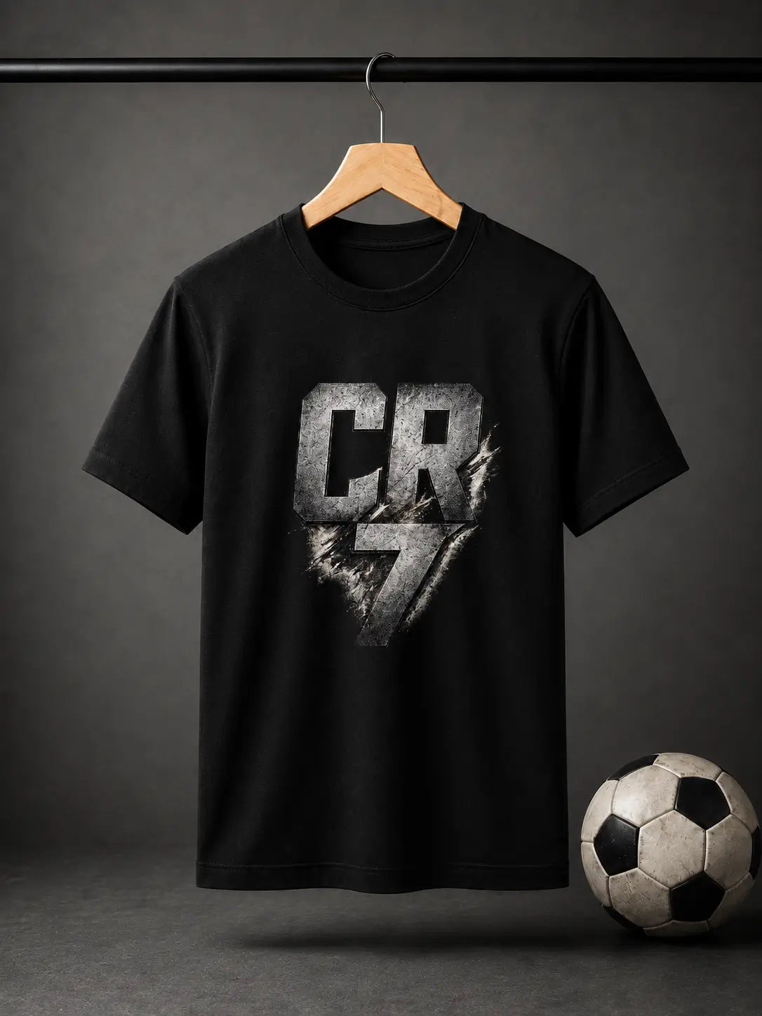 Soft Feel Premium T-Shirt | CR7 | Black