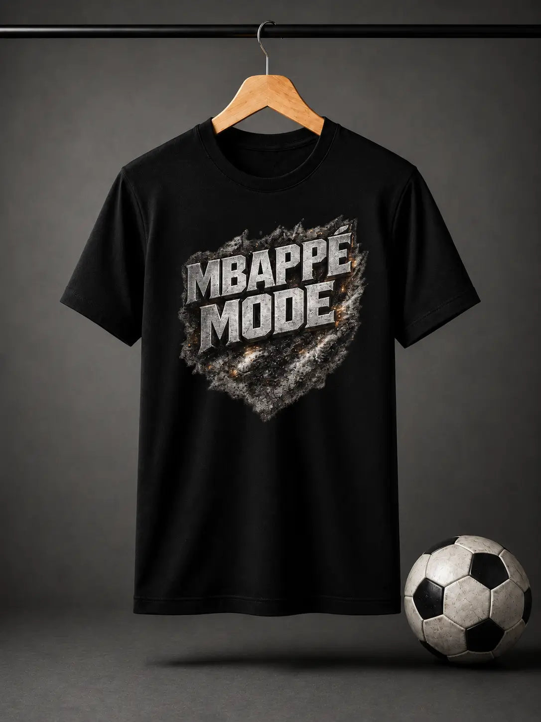 Soft Feel Premium T-Shirt | Mbappe | Black