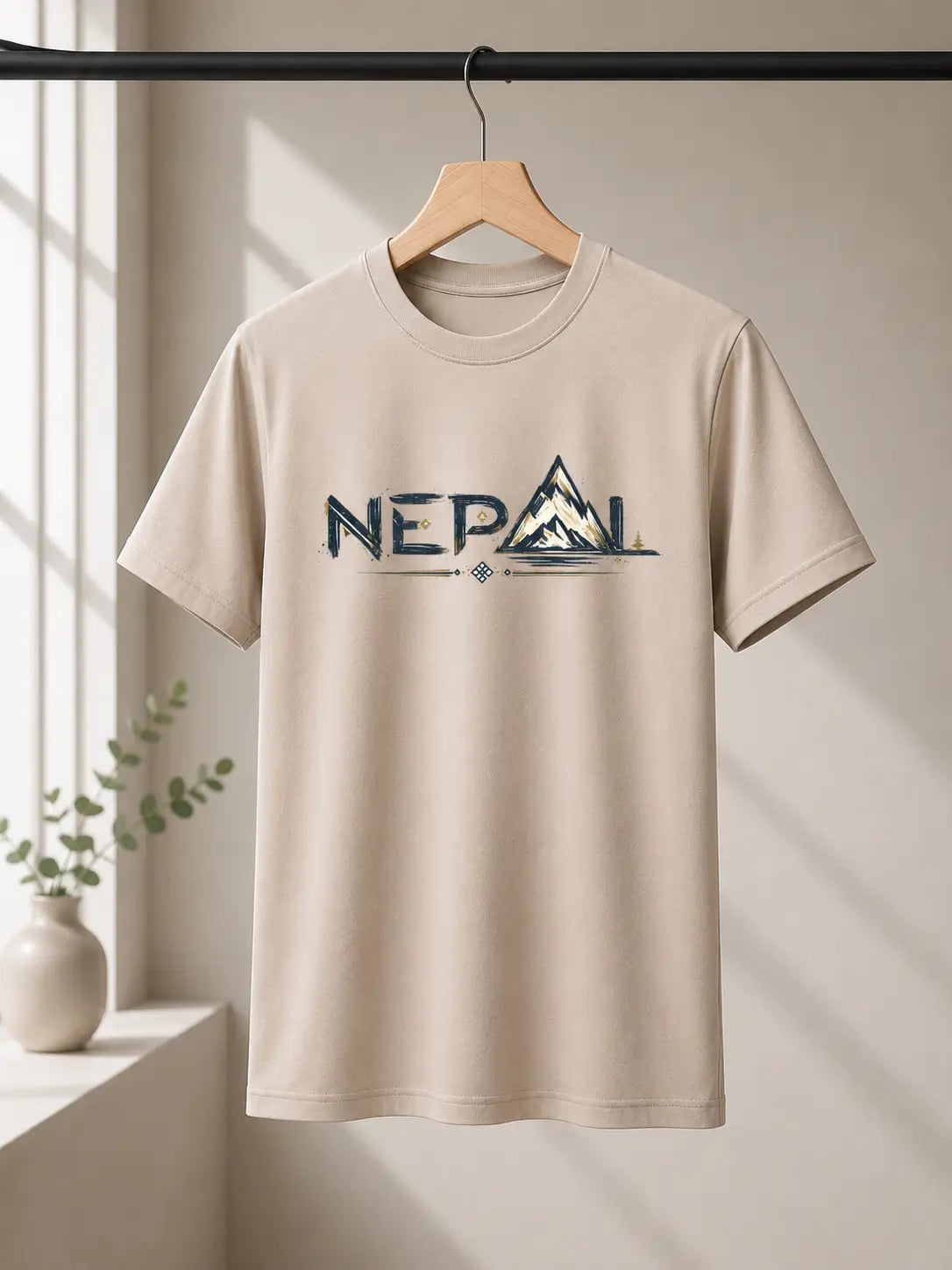 Soft Feel Premium T-Shirt | Nepal | Beige