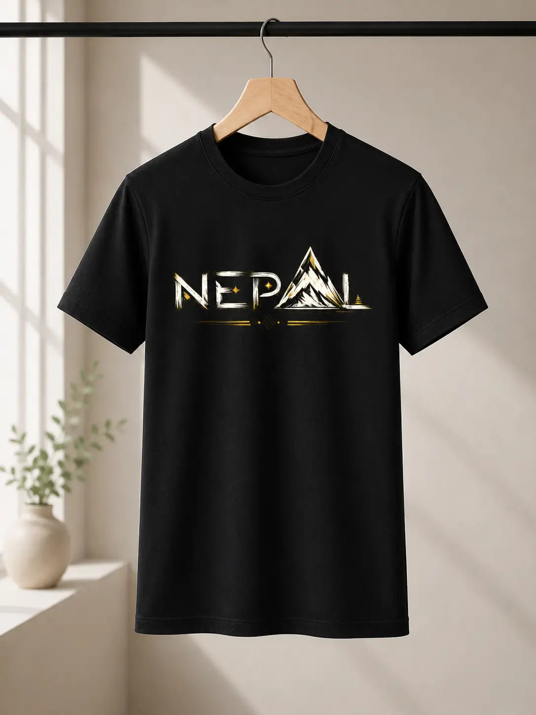 Soft Feel Premium T-Shirt | Nepal | Black
