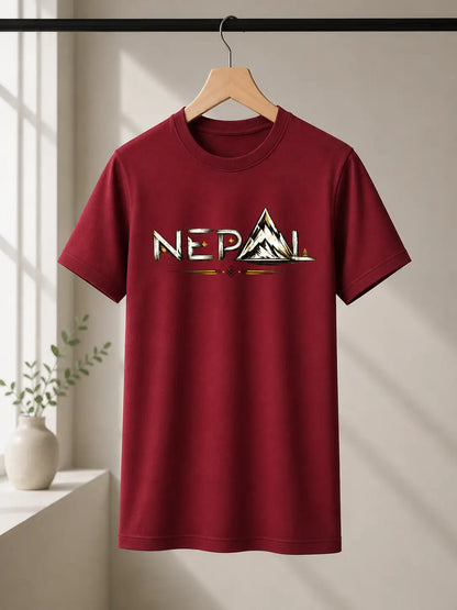 Soft Feel Premium T-Shirt | Nepal | Maroon