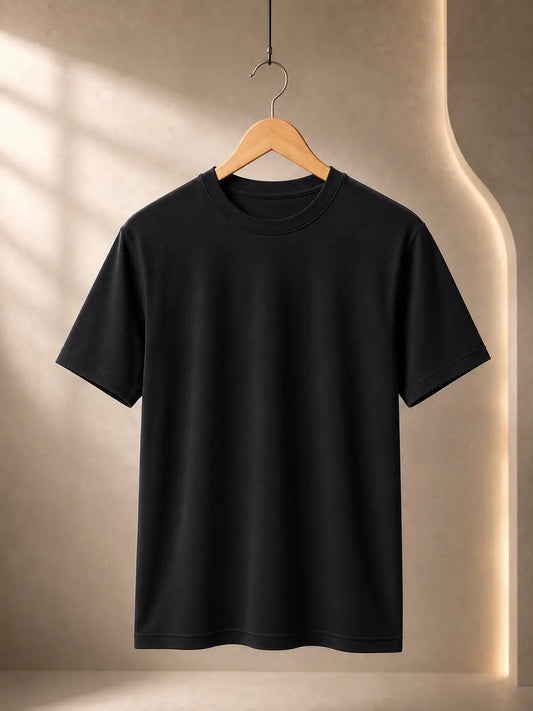 Soft Feel Premium T-Shirt | Plain | Black