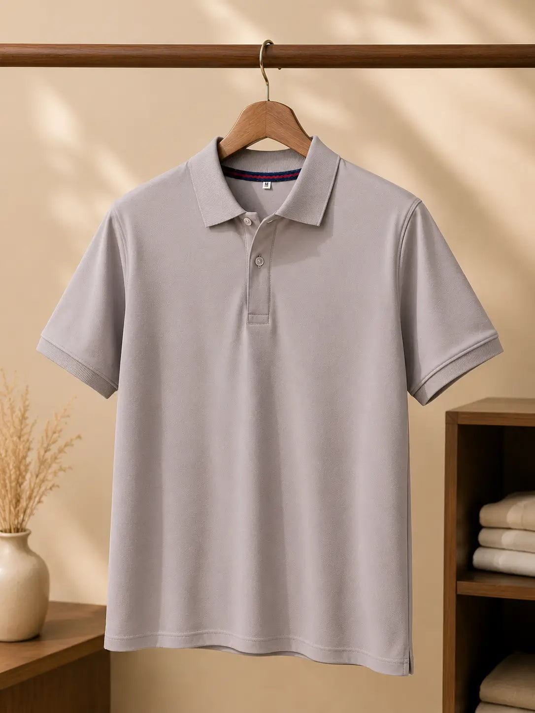 Classic Plain Polo T-Shirt | Peach
