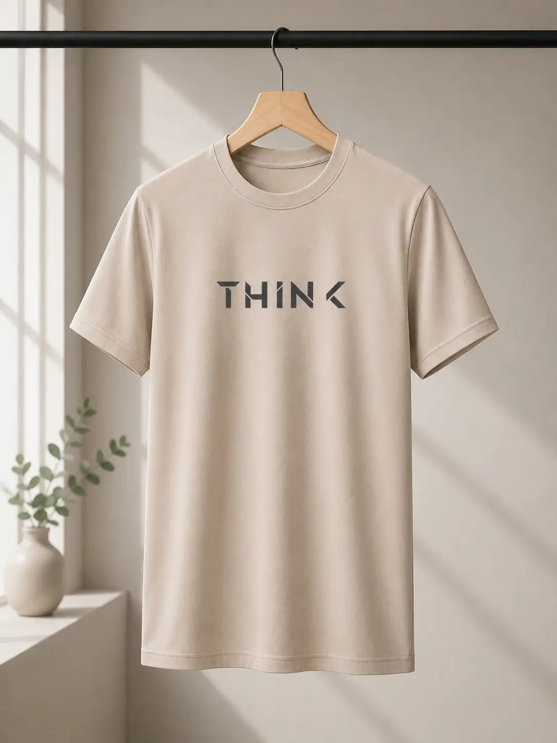 Soft Feel Premium T-Shirt | Think | Beige
